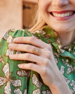 Polin et moi Anillo Floral Frimal