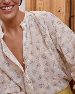 Polin et moi Blusa Bordada Mini