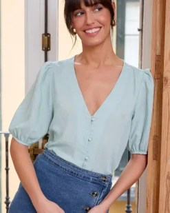 Polin et moi Blusa Boton Edwina