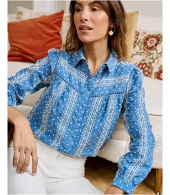 Polin et moi Blusa Denim Uxia