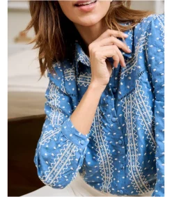 Polin et moi Blusa Denim Uxia