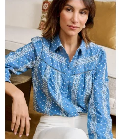 Polin et moi Blusa Denim Uxia