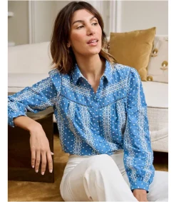 Polin et moi Blusa Denim Uxia