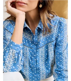 Polin et moi Blusa Denim Uxia