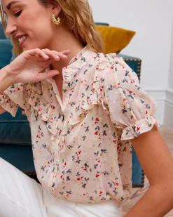 Polin et moi Blusa Flor Cruma