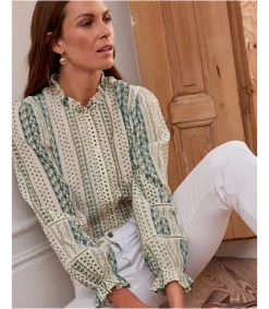 Polin et moi Blusa Flor Mogor