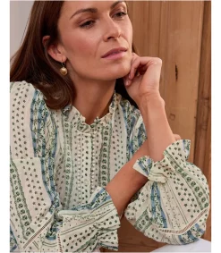 Polin et moi Blusa Flor Mogor