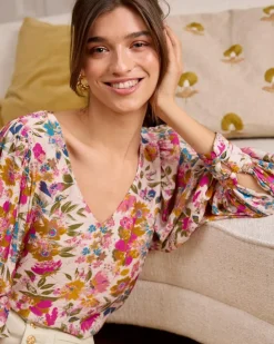 Polin et moi Blusa Floral Rachel