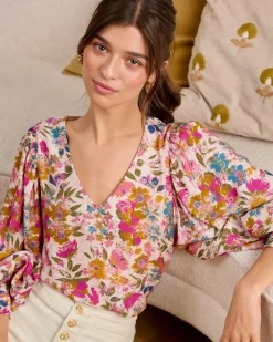 Polin et moi Blusa Floral Rachel
