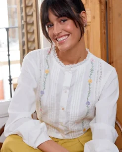 Polin et moi Blusa Flores Daphne