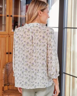 Polin et moi Blusa Flores Samantha
