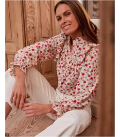 Polin et moi Blusa Flores Volania