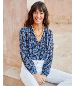 Polin et moi Blusa Flores Xeima