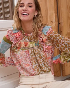 Polin et moi Blusa Patchwork Cloete