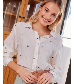 Polin et moi Camisa Flores Silda