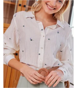 Polin et moi Camisa Flores Silda