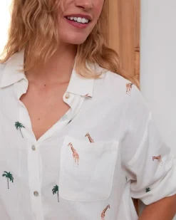 Polin et moi Camisa Jirafa Denima