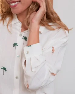 Polin et moi Camisa Jirafa Denima