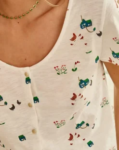 Polin et moi Camiseta Botones Toñi