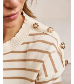 Polin et moi Jersey Rayas Beiga