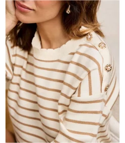 Polin et moi Jersey Rayas Beiga