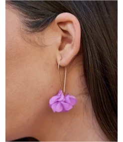 Polin et moi Pendientes Largos Flor