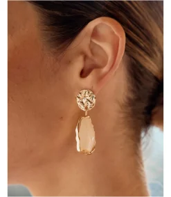 Polin et moi Pendientes Largos Gota