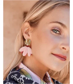 Polin et moi Pendientes Petalo ura