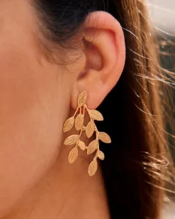 Polin et moi Pendientes Pétalos Leticia