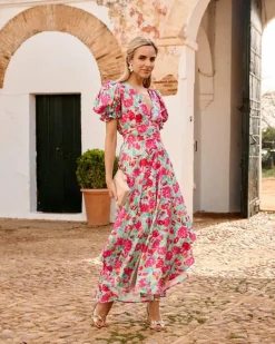 Polin et moi Vestido Flores Mar