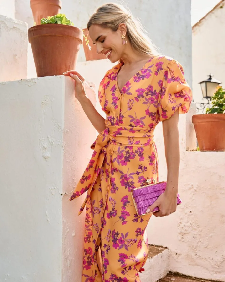 Polin et moi Vestido Flores Sua