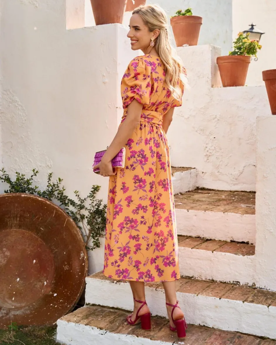 Polin et moi Vestido Flores Sua