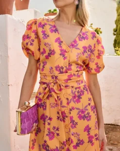 Polin et moi Vestido Flores Sua