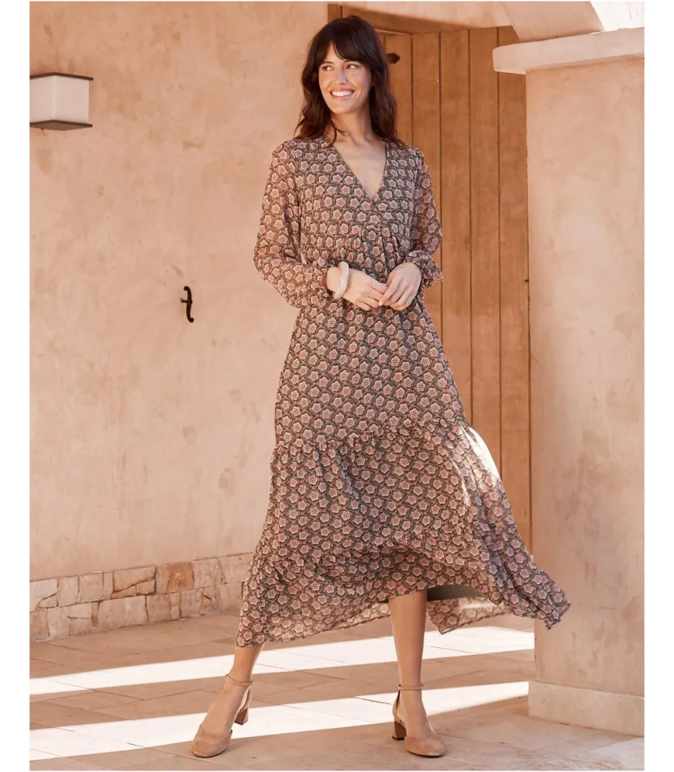 Polin et moi Vestido Largo Florali