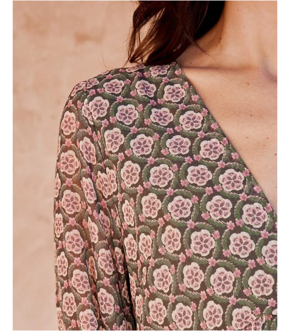 Polin et moi Vestido Largo Florali