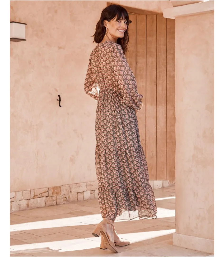 Polin et moi Vestido Largo Florali