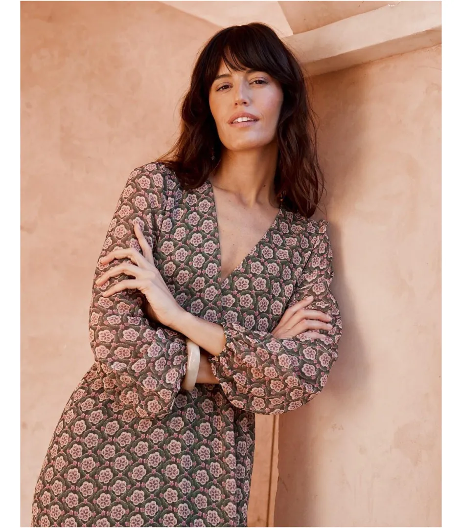 Polin et moi Vestido Largo Florali