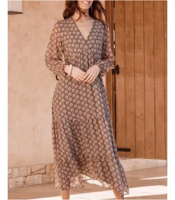 Polin et moi Vestido Largo Florali