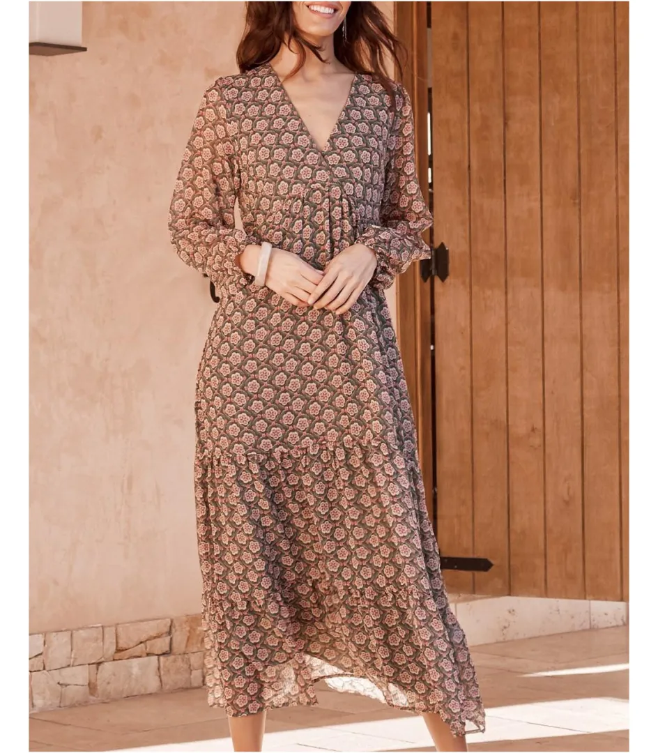 Polin et moi Vestido Largo Florali