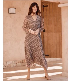 Polin et moi Vestido Largo Florali