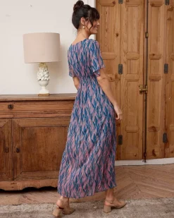 Polin et moi Vestido Largo Océano