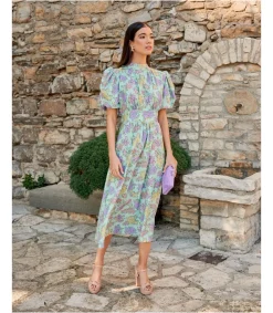 Polin et moi Vestido Midi Lis