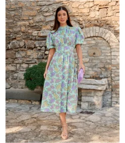 Polin et moi Vestido Midi Lis