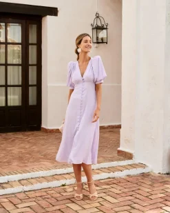 Polin et moi Vestido Midi Luanna