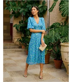 Polin et moi Vestido Midi Orquídea