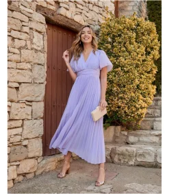 Polin et moi Vestido Plisado Gema