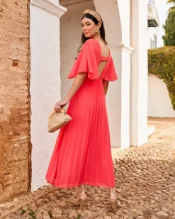 Polin et moi Vestido Plisado Xana