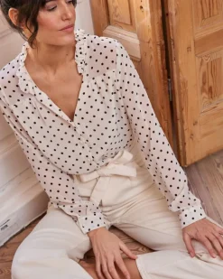 Polin et moi Blusa Topos Elama